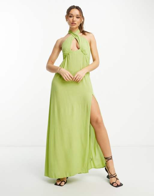 Lime green beach store dress