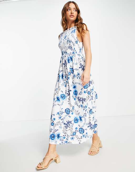 River island best sale blue midi dress