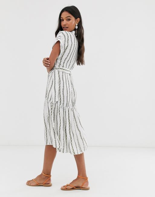 River Island shirt dress with belt in chain print, 4 of 4