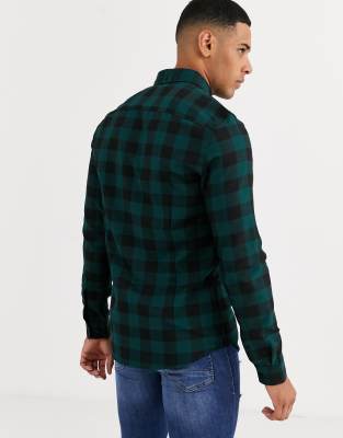 green check shirt