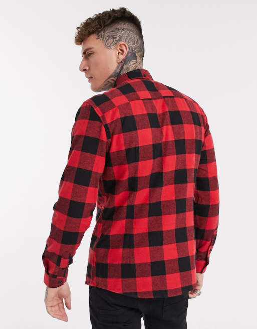 River Island shirt in red buffalo check