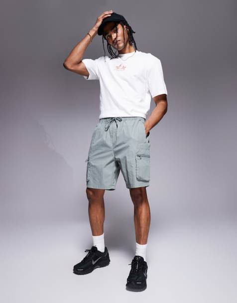 River Island - Short cargo stretch - Vert clair - view 1