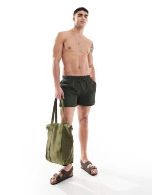 Short De Bain Homme River Island - Taille S, Coupe Régulière, Bleu (Occasion Très Bon État)