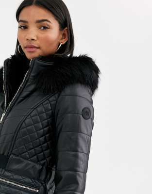 short black quilted jacket