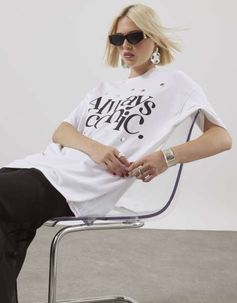 River Island Short sleeve always iconic t-shirt in white - view 1