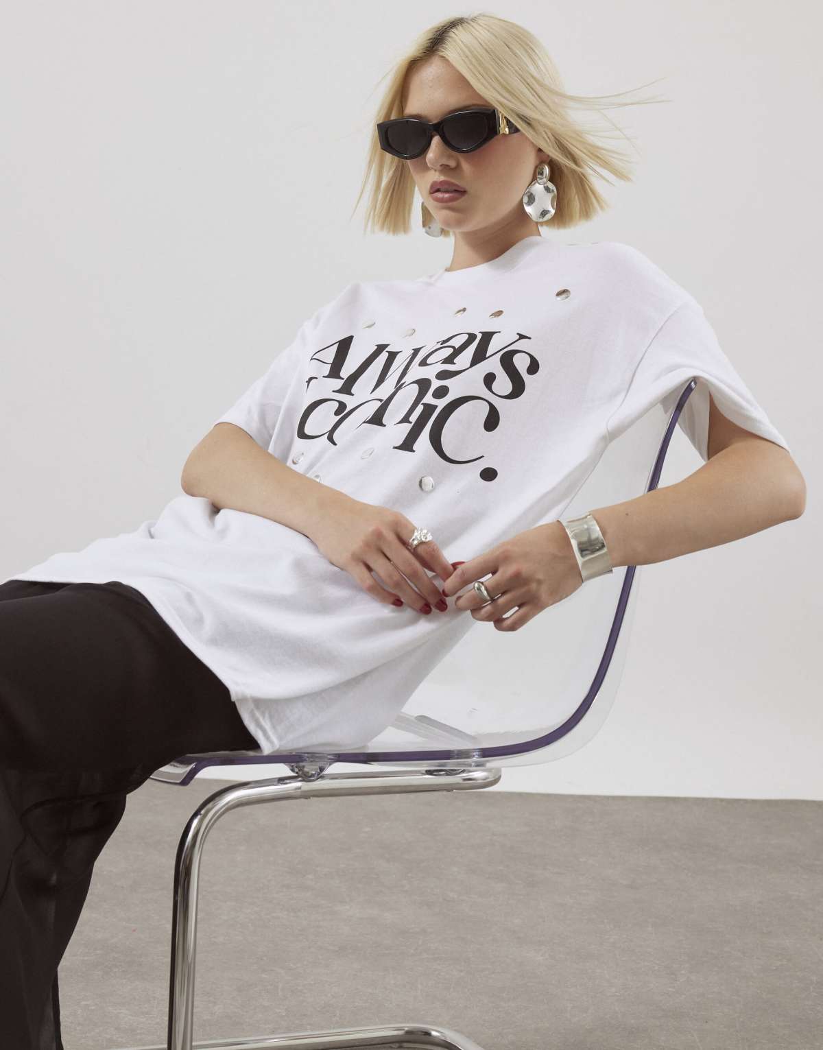 River Island Short sleeve always iconic t-shirt in white