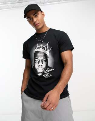 River Island short sleeve Biggie T-shirt in black