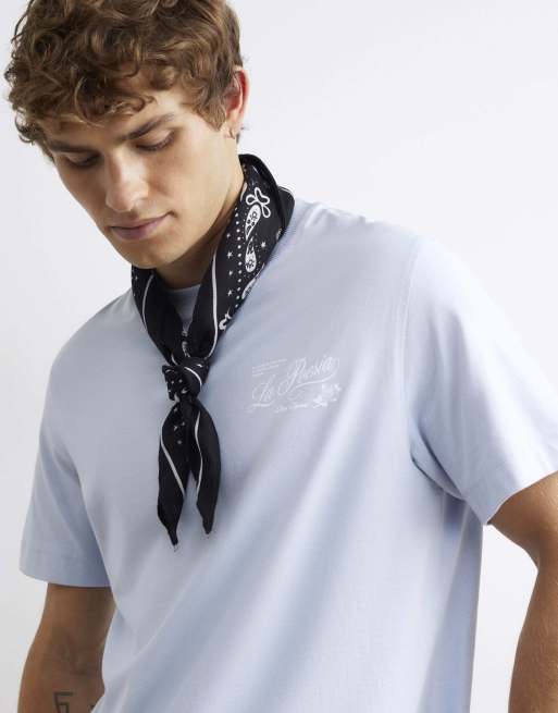 River Island Short sleeve floral print t-shirt in blue , 4 of 4