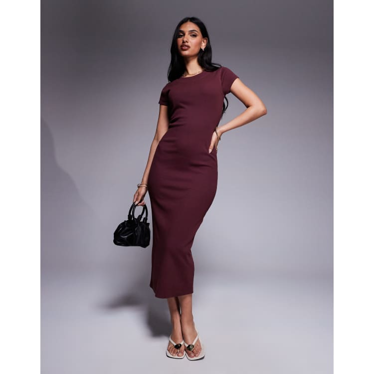 river island red bodycon dress short sleeve midi in dark Betsey Johnson black lace Skirt Details_Tiered Skirt Color:Latte Mocha Tie back