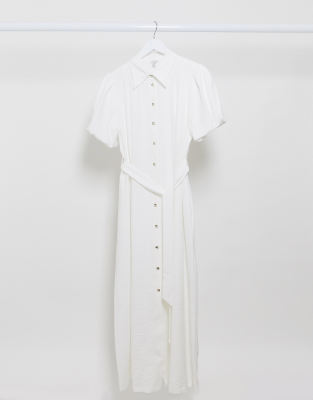 river island white shirt dress