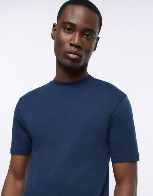 river island navy t shirt