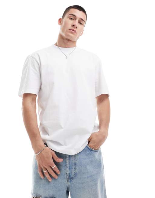 Plain white t shirt river island hotsell