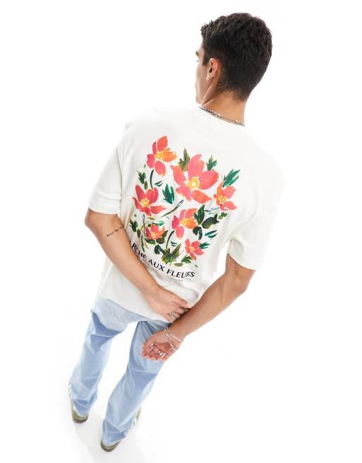 River Island short sleeve t-shirt in ecru