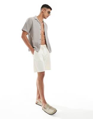 tan waffle shirt
