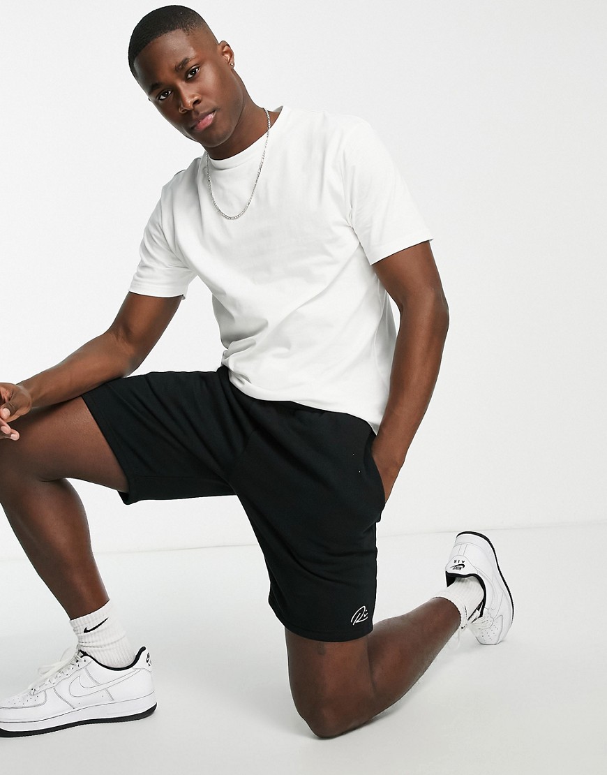 River Island shorts and t-shirt set in white and black