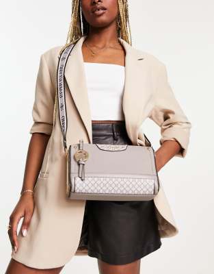 River Island cross body bag in white