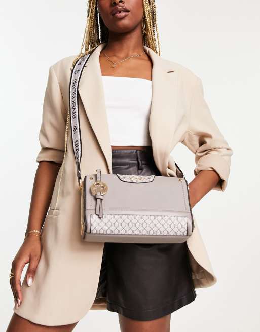 River Island shoulder bag in gray