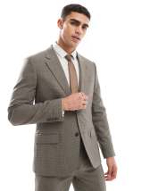 ASOS DESIGN boxy safari suit jacket in beige ASOS
