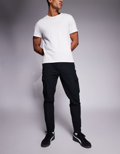 River Island skinny cargo trouser in black, 2 of 5