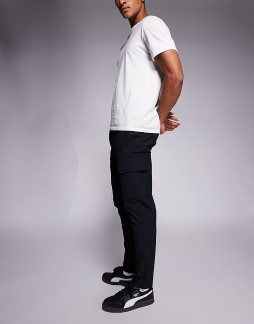 River Island skinny cargo trouser in black, 3 of 5