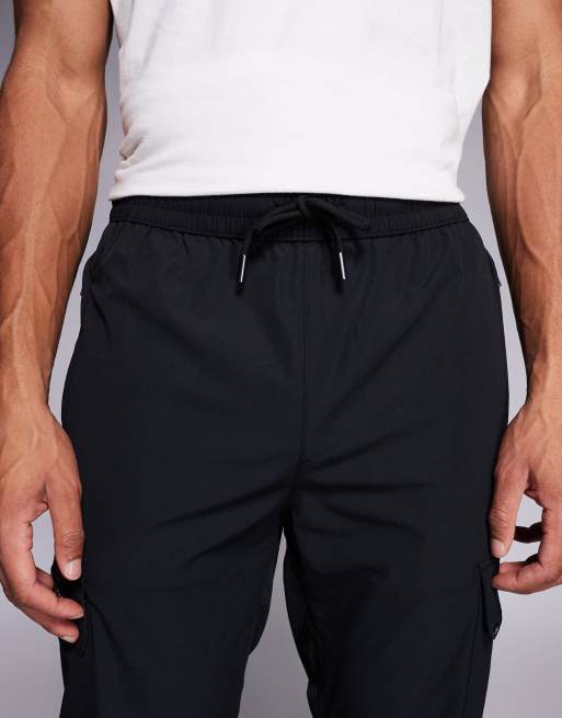 River Island skinny cargo trouser in black, 5 of 5