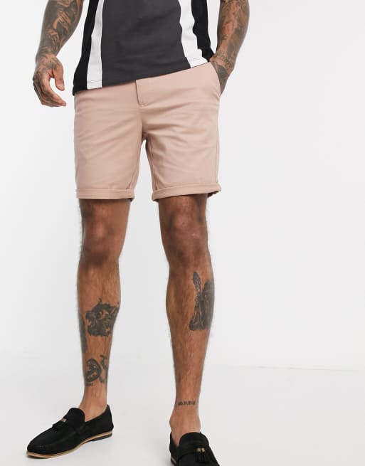 super skinny chino shorts