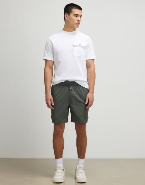 River Island Skinny fit cargo shorts in green - view 1