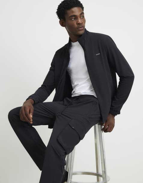 River Island Skinny fit cargo trousers in black - view 1