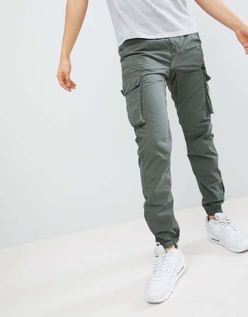 Skinny-Fit Cargo Trousers