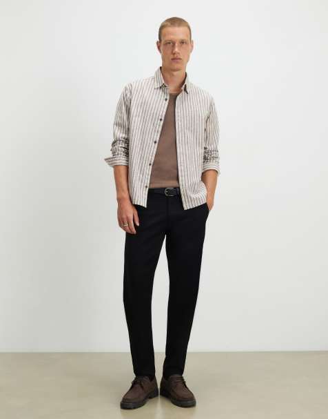 River Island Skinny fit chino trousers in black - view 1
