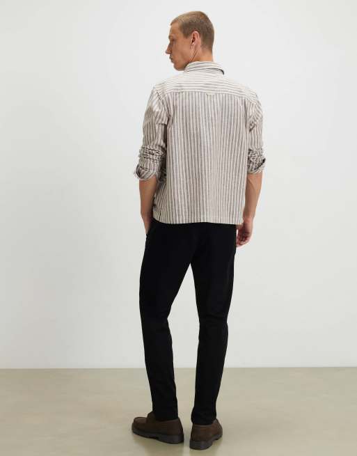 River Island Skinny fit chino trousers in black, 4 of 4