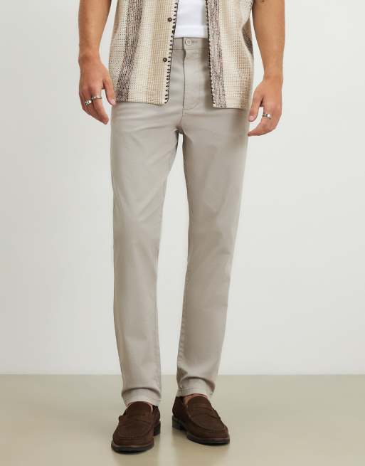 River Island Skinny fit chino trousers in grey, 3 of 4