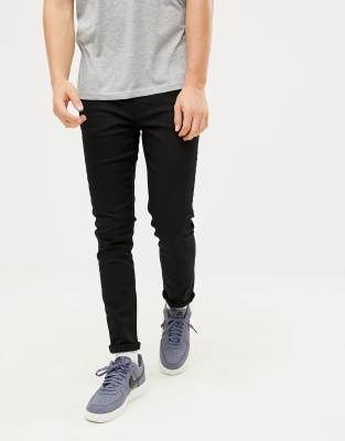 RIVER ISLAND SKINNY FIT JEANS IN BLACK,302950