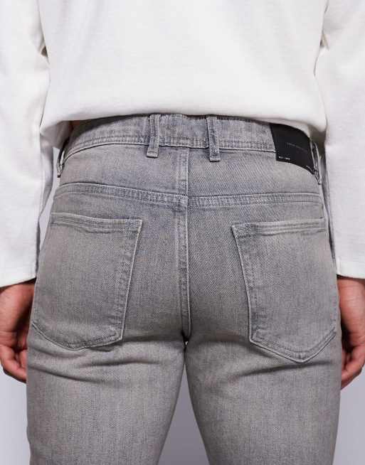 River Island skinny fit jeans in grey wash ASOS