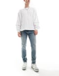 [River Island] River Island skinny fit jeans in vintage midwash blue 28S Blue - Medium