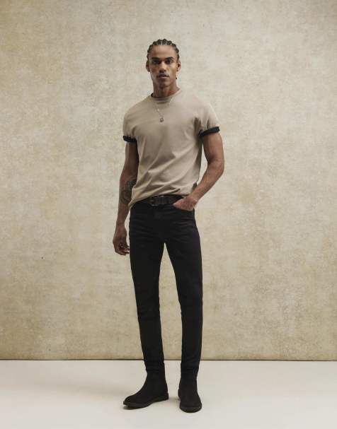 River Island Skinny fit stretch essential jeans in black - view 1