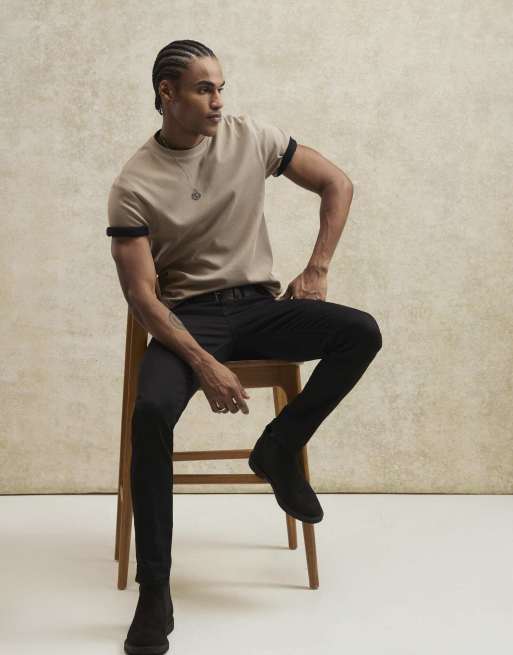 River Island Skinny fit stretch essential jeans in black, 3 of 4