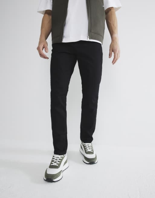River Island Skinny fit stretch jeans in black , 4 of 4
