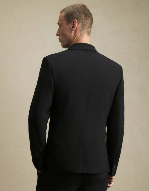 River Island Skinny fit stretch suit jacket in black, 4 of 4