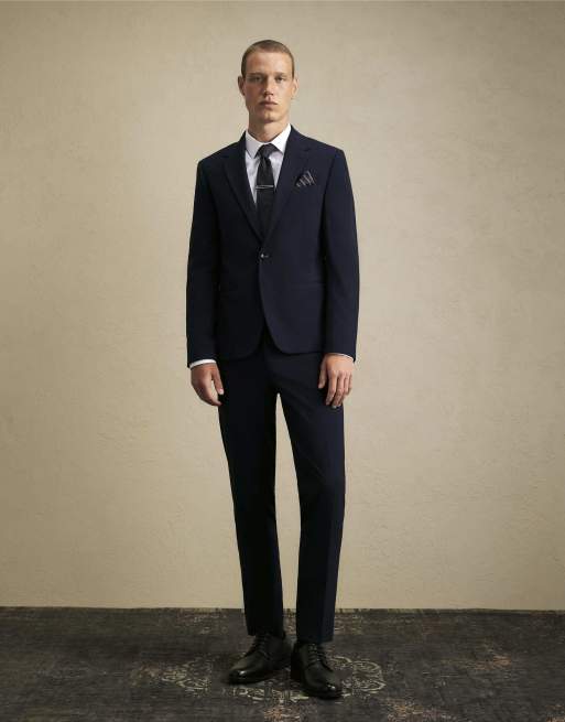 River Island Skinny Fit Suit Jacket In Navy , 2 of 4