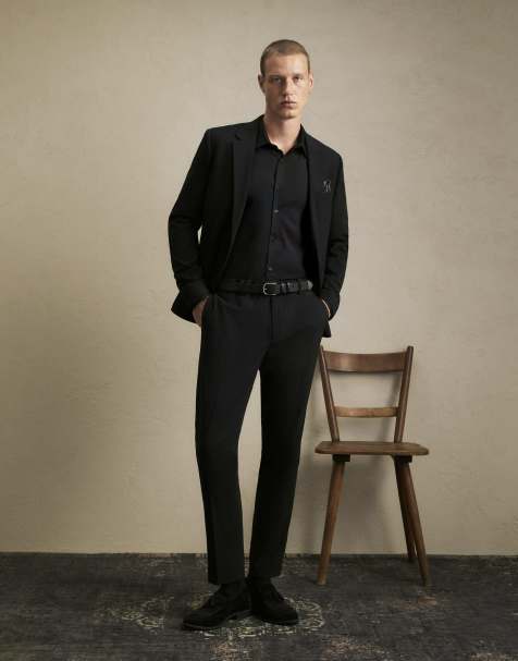 River Island Skinny fit suit trousers in black - view 1