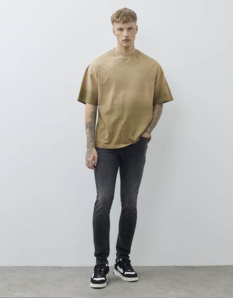 River Island Skinny fit washed jeans in black - view 1