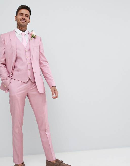 Pink suit outlet for wedding