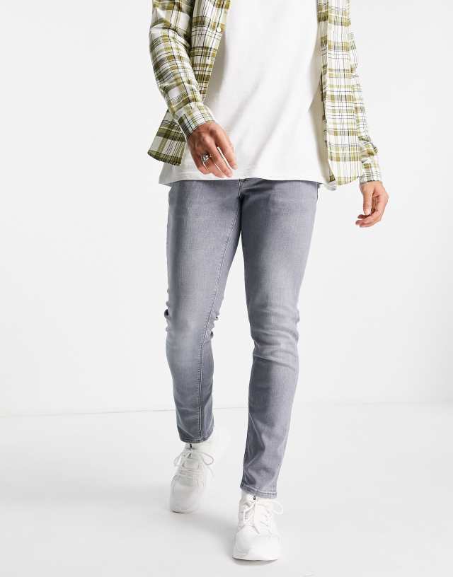 River Island skinny jeans in gray