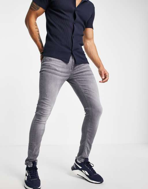 River Island skinny jeans in grey ASOS