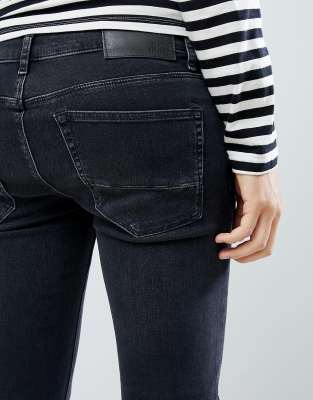 river island mens black skinny jeans
