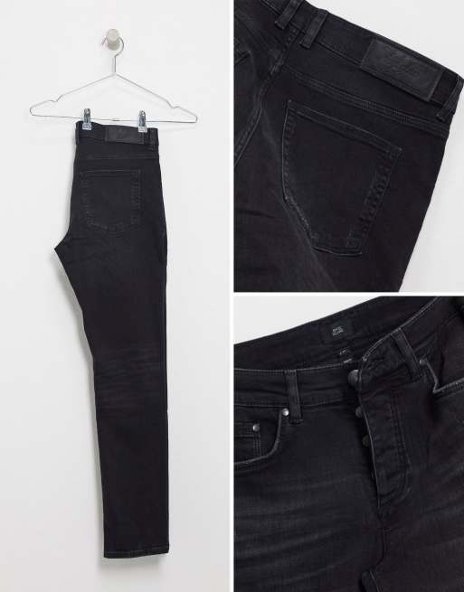 River Island - Skinny jeans met scheuren in zwarte wassing, 3 van 4