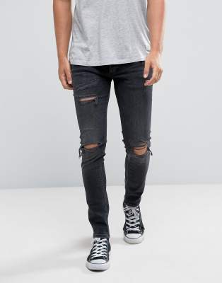 black wash skinny jeans