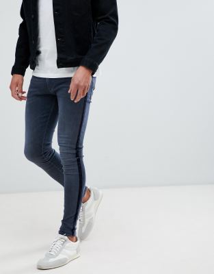 jeans with velvet stripe