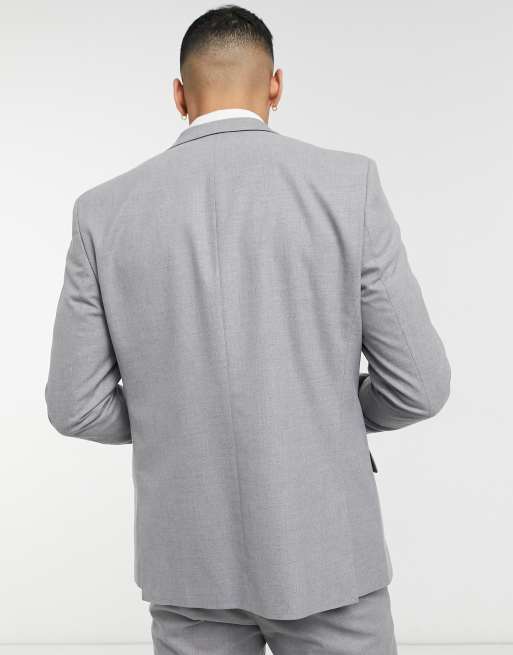 River Island - skinny pasform suitjakke i grå, 2 af 4
